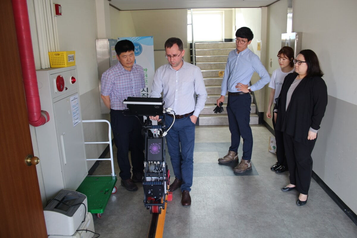 Presentation of Ultrasonic Rail Flaw Detector at Korea Technology Science, Co., Ltd.