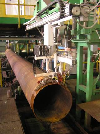 Автоматизированная система контроля концевых участков труб производства OKOndt Group, установленная на Харцизском трубном заводе
