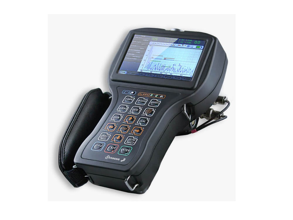 Компактный УЗ дефектоскоп с держателем для руки Sonocon B