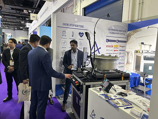 Система SMARTSCAN-FA производства OKOndt GROUP на выставке, посвященной ТОиР в авиации, Дубай, 2026