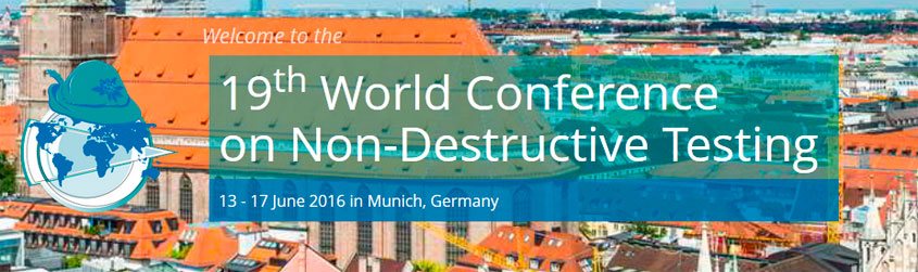 Реклама Всемирной Конференции по неразрушающему контролю, Мюнхен, Германия, июнь 2016