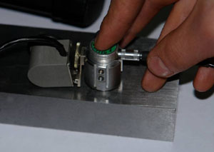 Сканирующее устройство со встроенным датчиком пути для серийных преобразователей, поставляемых в комплекте с УЗ дефектоскопом УД4-76