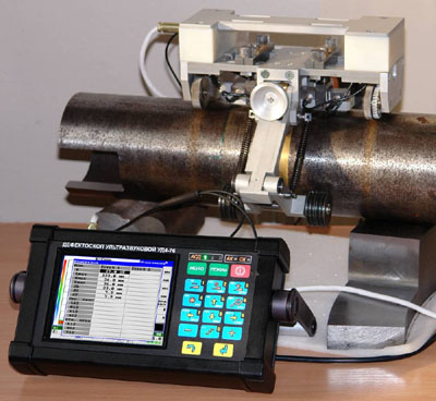 Портативный ультразвуковой дефектоскоп УД4-76 совместим с различными сканирующими устройствами
