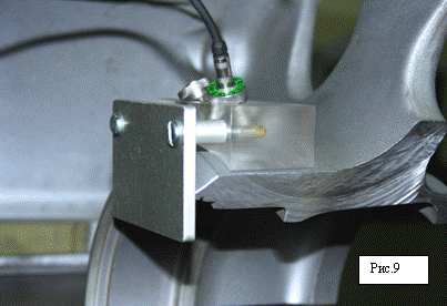 Ультразвуковой преобразователь П111-5-П8-Р-003 для проверки ступицы основных колес самолета на наличие трещин