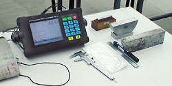 Ультразвуковой дефектоскоп с большим экраном УД4-76 и настроечные образцы к нему