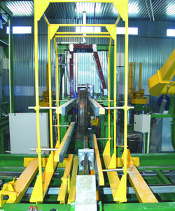 Установка УМПК-1 используемая на заводе-производителе цельнокатанных колес ОАО 