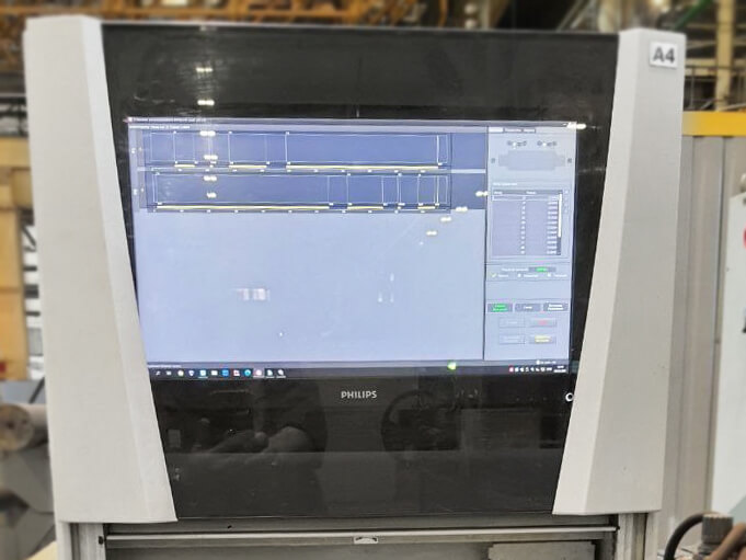 AUTS Axle-4 OS-4 System for automated ultrasonic inspection of railway axles during production