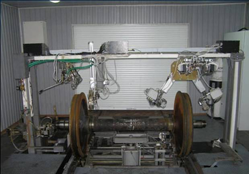 Автоматизированная установка для комплексного неразрушающего контроля колесных пар вагонов СНК КП-8.3