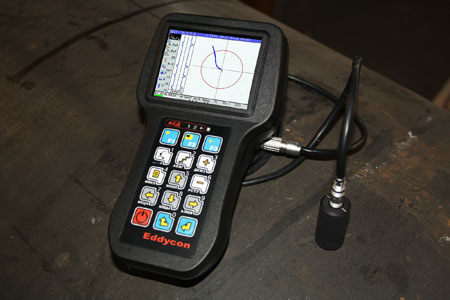 Eddycon universal eddy current flaw detector application for field inspection of aeronautical engineering