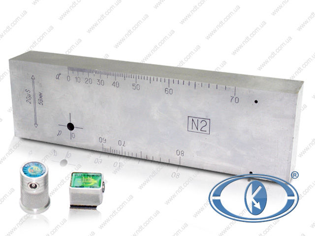Стандартный образец СО-2 для проверки и настройки основных параметров ультразвукового контроля по ГОСТу 14782-86
