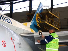Experience of ULTRASONIC testing of Boeing 737 -300, -400, -500 planes structure elements in operating conditions
