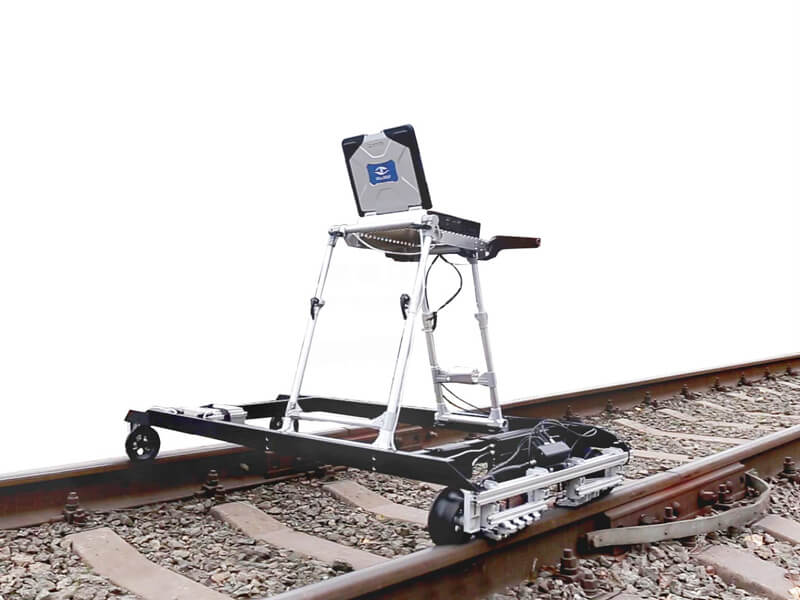Eddy current single-rail 8-channel flaw detector ETS2-77 for the track rails control